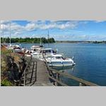Många båtar vid gästbryggan